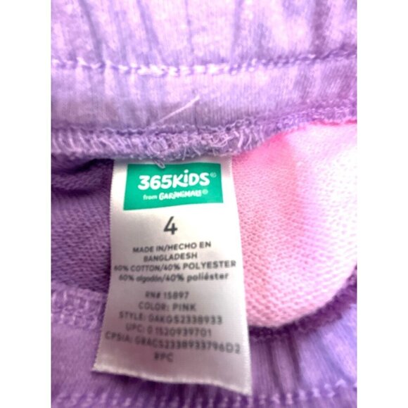 Toddler Girls Matching Short Set Pink/Purple Size 4 - Picture 4 of 7